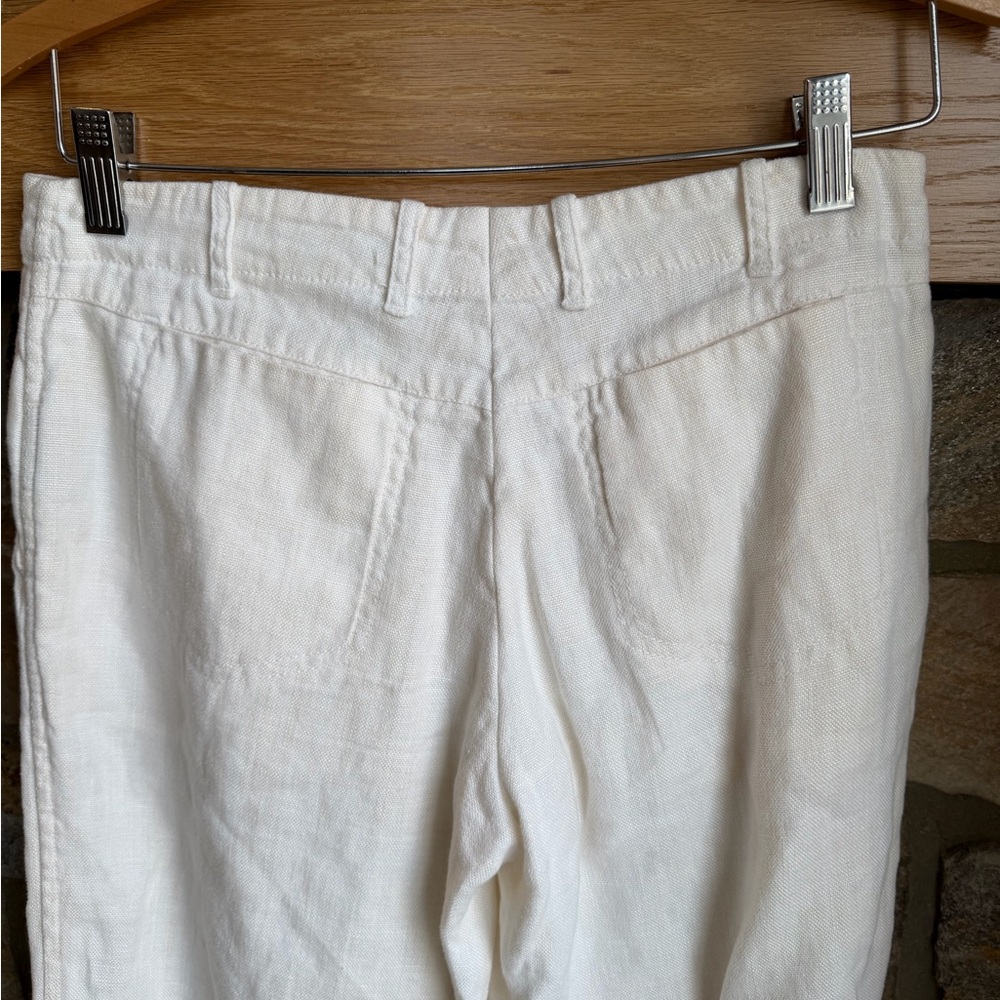 Hennes Women's 100% Linen Dress Pants Size  6  off white - Picture 7 of 7